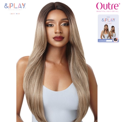 Outre &Play Human Hair Premium Blend Swiss Lace Wig - CHARLENE