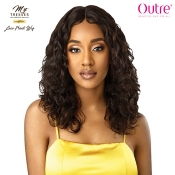 Outre MyTresses Gold Label Unprocessed Human Hair  Lace Front Wig - NATURAL CURLY 20-22