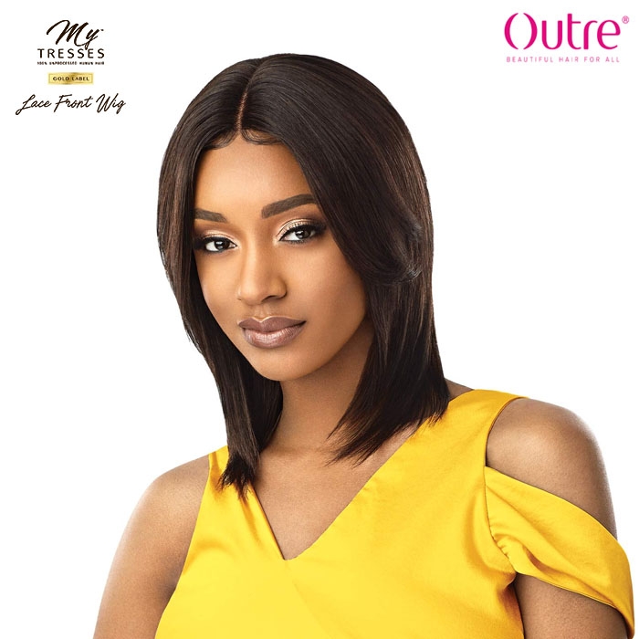 Outre Mytresses Gold Label Unprocessed Human Hair Lace Front Wig Natural Straight