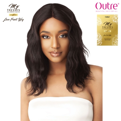 Outre MyTresses Gold Label 100% Unprocessed Human Hair Lace Front Wig - NATURAL WAVE 20