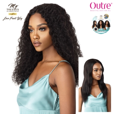 Outre MyTresses Gold Label Unprocessed Human Hair Lace Front Wig -  WET & WAVY JERRY CURL 22-24