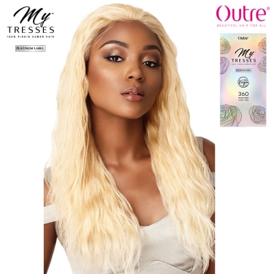 Outre MyTresses Platinum Label 100% Virgin Human Hair 360 Lace Wig - NATURAL WAVE 22