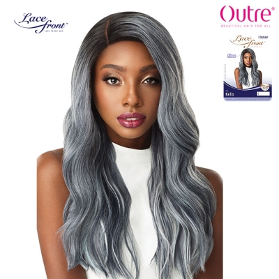 Outre Synthetic 5 Deep L-Part Swiss Lace Front Wig - KELIS