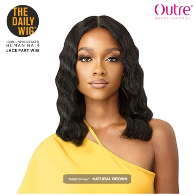 Outre The Daily Wig 100% Human Hair Lace Part Wig - HH OCEAN BODY 16