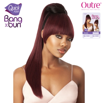 Outre Synthetic Bang X Bun Quick Pony - INGRID