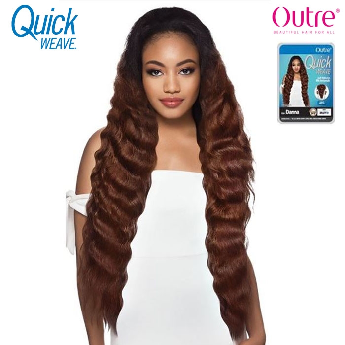 Outre Synthetic Quick Weave V Shape Half Wig DANNA