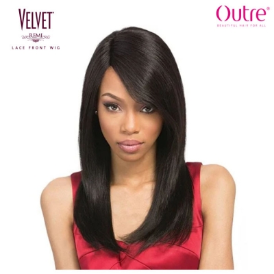 Outre Velvet 100% Remi Human Hair Lace Front Wig - YAKI 18