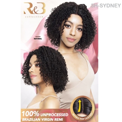 R&B Collection 12A 100% Unprocessed Brazilian Virgin Remy Deep Lace Part Wig - 3H-MADDIE