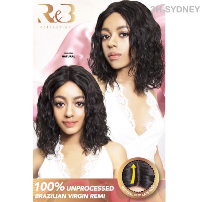 R&B Collection 12A 100% Unprocessed Brazilian Virgin Remy Deep Lace Part Wig - 3H-SYDNEY