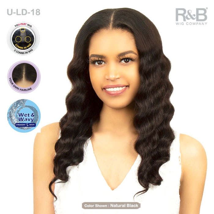 Randb Collection 100 Unprocessed Brazilian Virgin Remy Hair U Part Lace Wig U Loose Deep 18